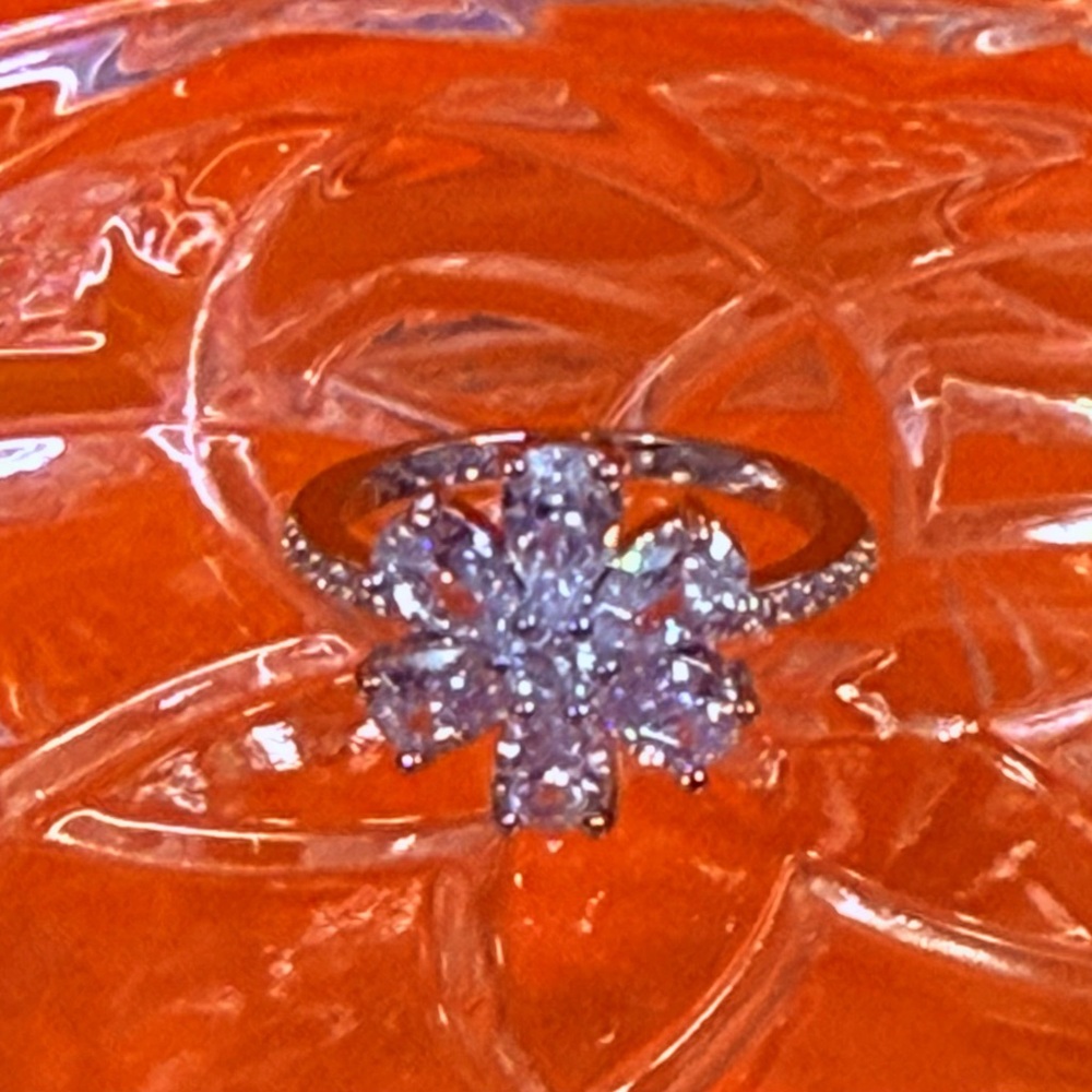 Silver Flower Ring - image 5